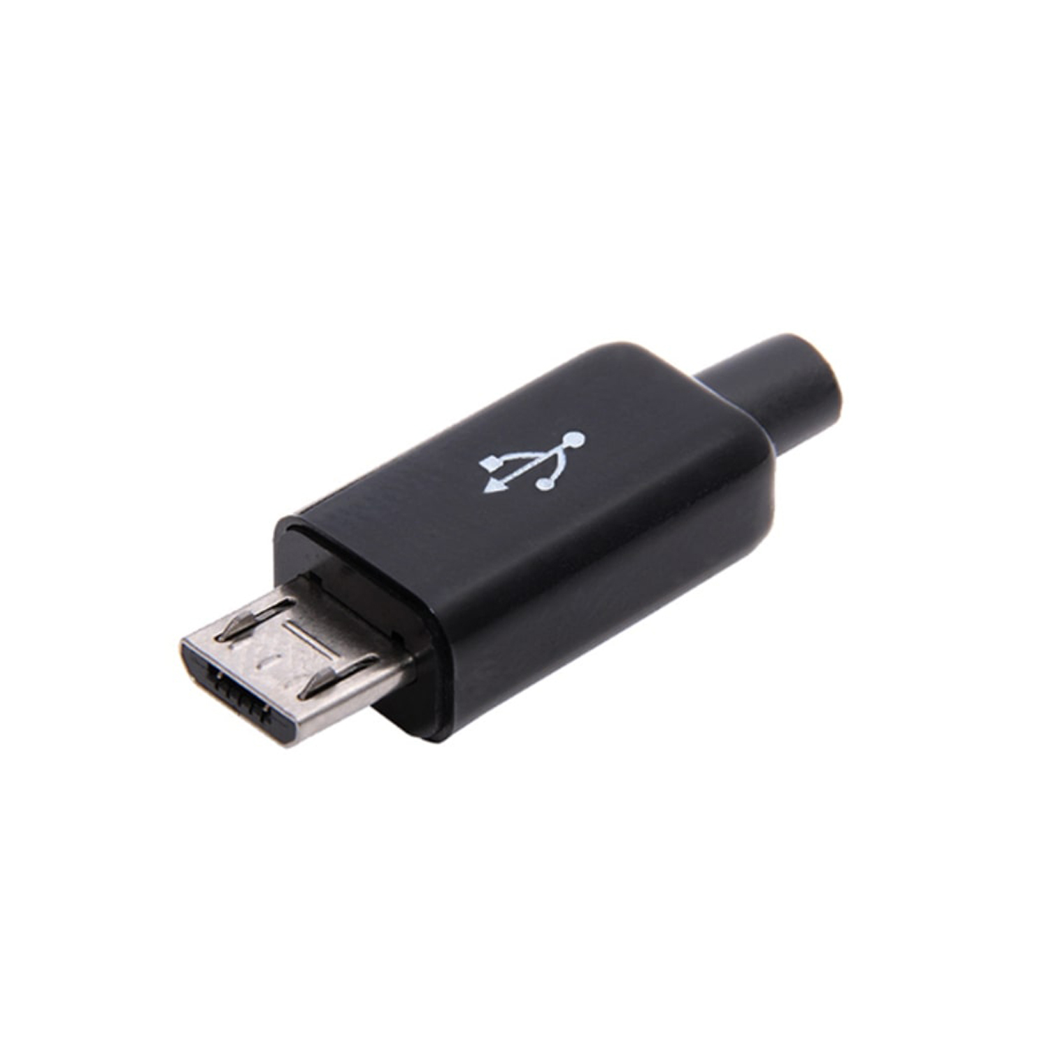 نر Micro USB سر کابلی قابدار مشکی