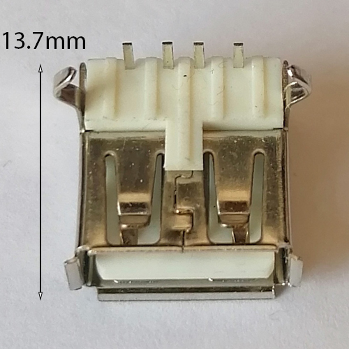 مادگی USB افقی A