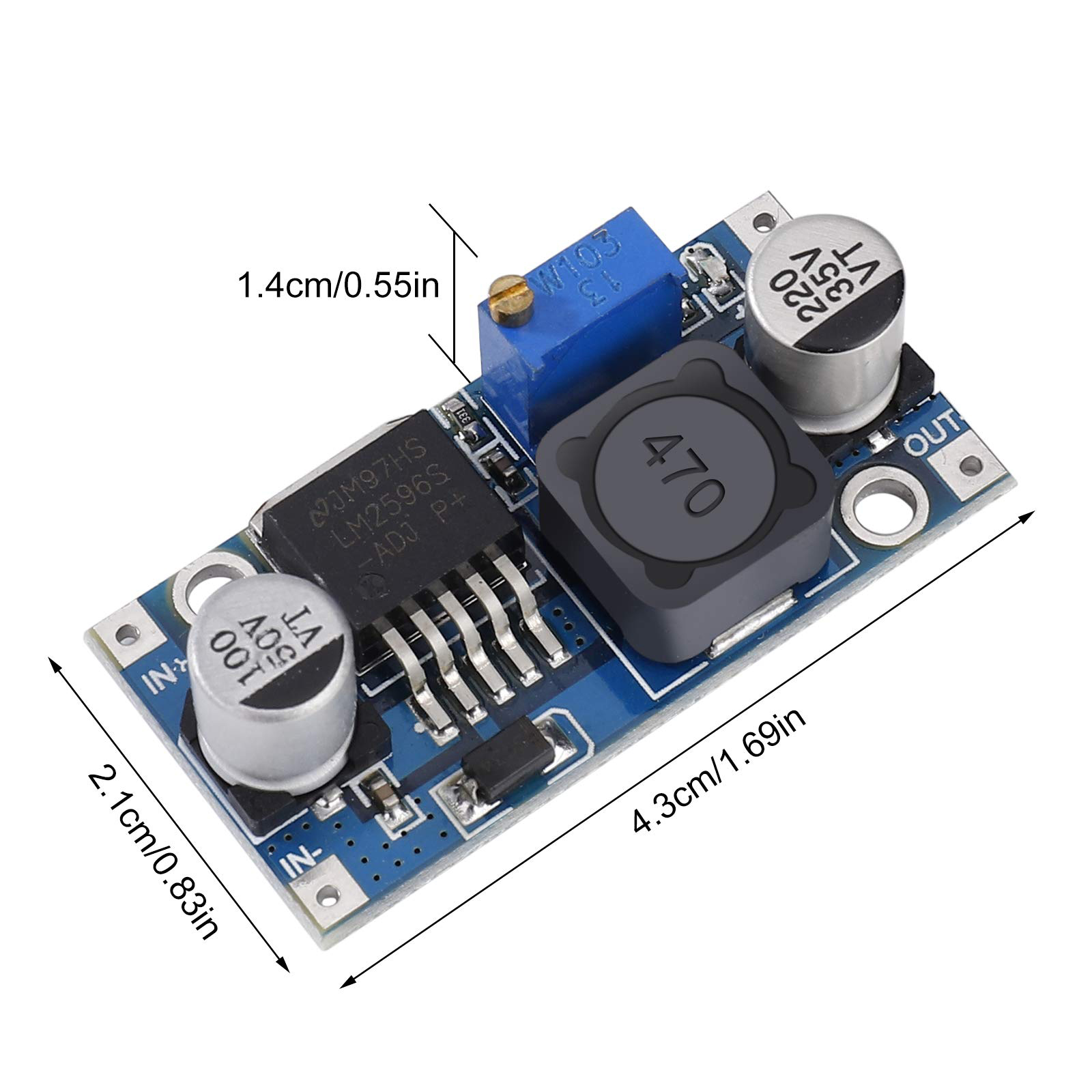 ماژول کاهنده ولتاژ 3 آمپری LM2596