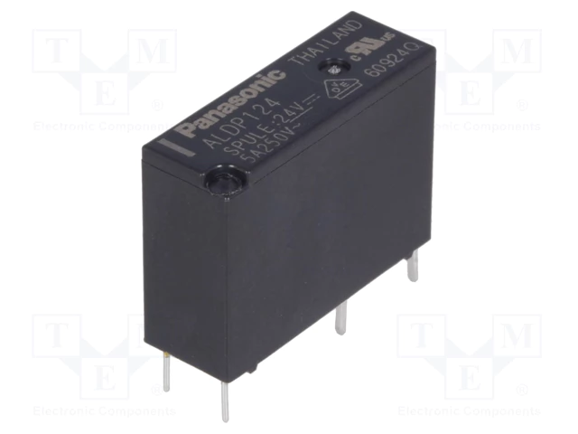 رله پکیجی باریک پاناسونیک 24 ولت 5 آمپر 4 پایه (PANASONIC ALDP124)