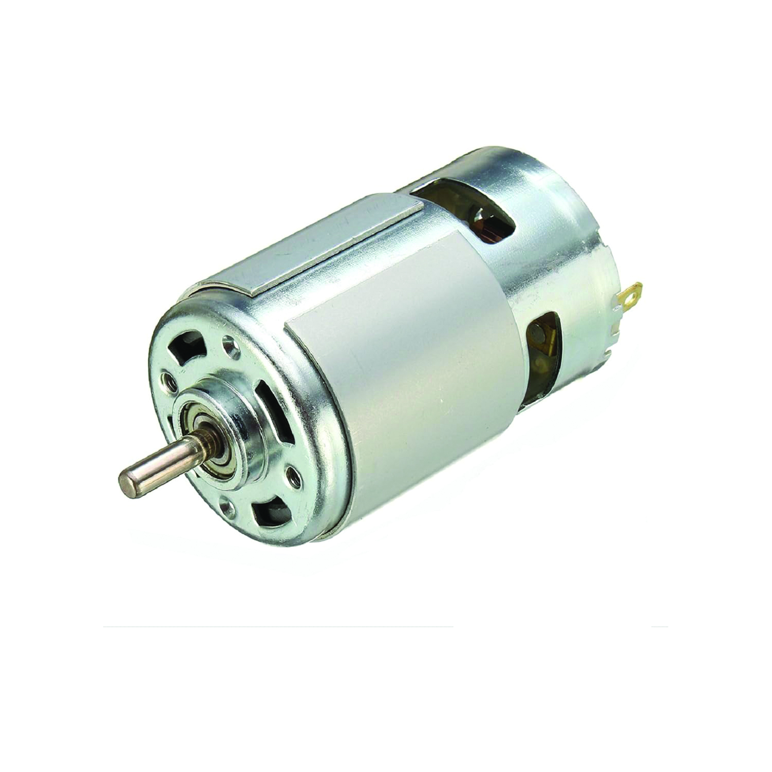 موتور 775 دو سر بلبرینگی ولتاژ 12V تا 24V دی سی (پروانه دار)