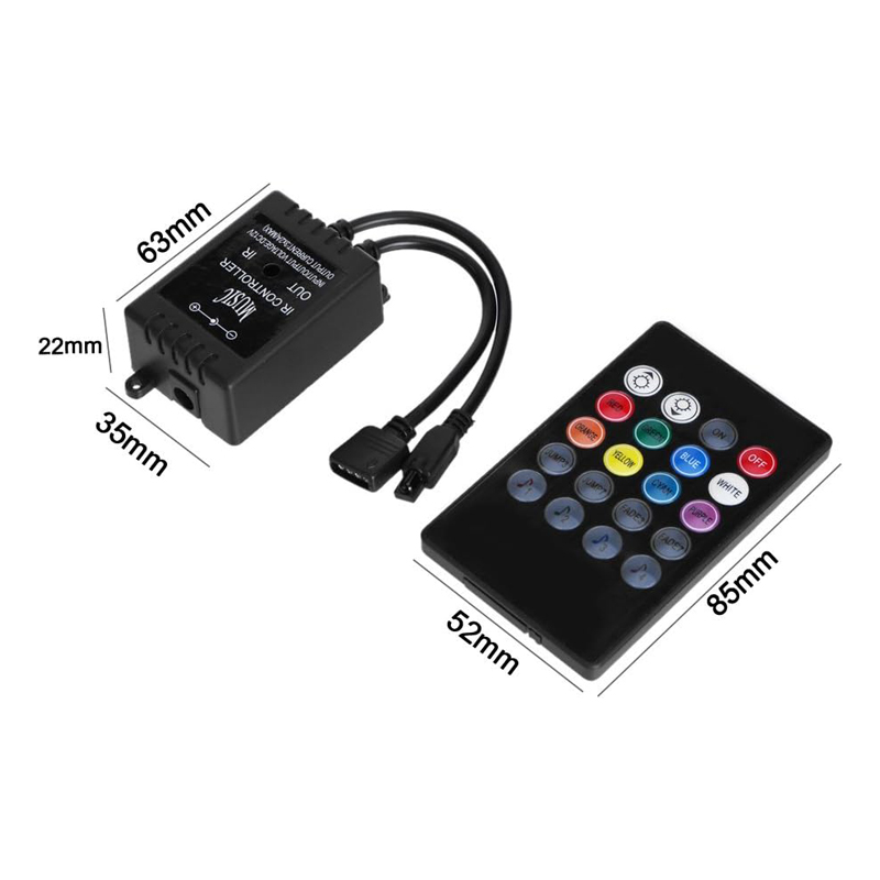 درایور ریسه RGB واکنش دهنده به موزیک و صدا