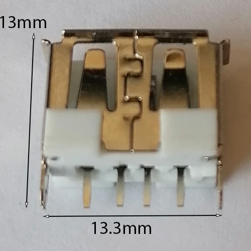 مادگی USB عمودی B
